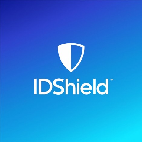 ID Shield company logo with white lettering on blue background